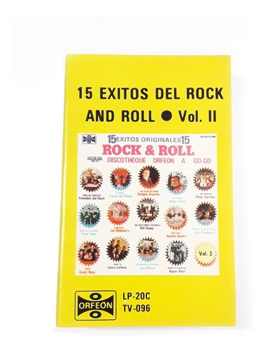 15 Éxitos Del Rock And Roll 2 / Casete Hooligans Enrique Etc