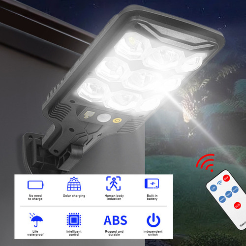 D Luz De Calle Solar Brillante Con Sensor De Movimiento Y