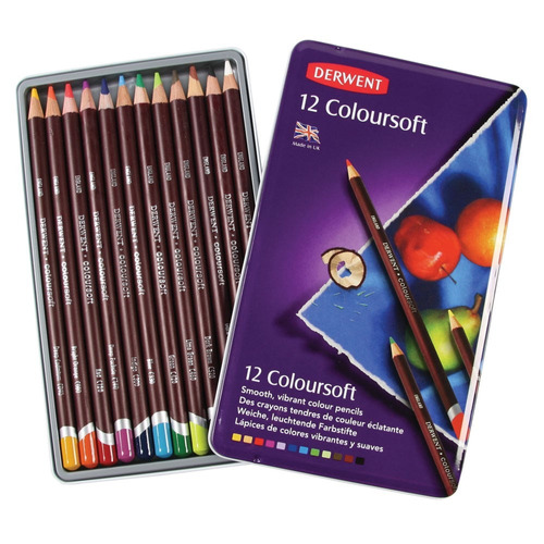 Lápices De Colores Coloursoft  Derwent Por 12 Unidades