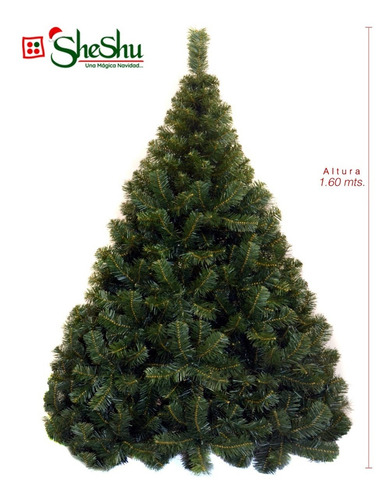 Imagen 3 de 8 de Árbol De Navidad Extra Lujo Bariloche 1,60 Mts - Sheshu