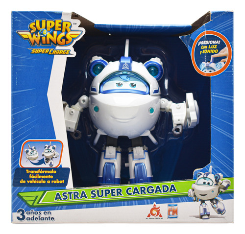 Super Wings Astra Super Cargada 18cm Luz Y Sonido Fotorama
