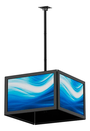 Soporte Tv Techo 32 A 70 Pulgadas 360 Grados multipantalla Marca Hardpro 4 Pantallas Vesa Max. 600 X 400mm 20 Grados De Inclinación Soporta Hasta 68kg Cuadruple Orientación Horizontal
