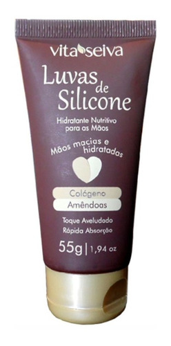 Luvas De Silicone Hidratante Para Mãos Vita Seiva 55g
