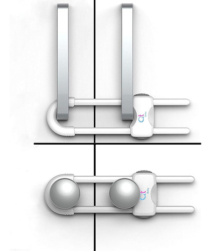 Qt Baby Cerraduras De Gabinete A Prueba De Bebés Pestillos D