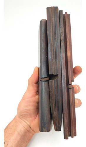 Cepillo Carpintero Garlopa Antiguo Madera X 3 - Herramienta (Usado)