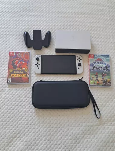 Nintendo Switch OLED 64GB Standard cor branco e preto