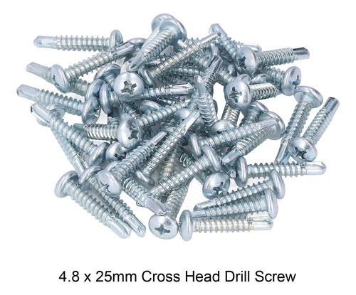 Tornillos Galvanizados, 50 Piezas, Tornillos Autoperforantes