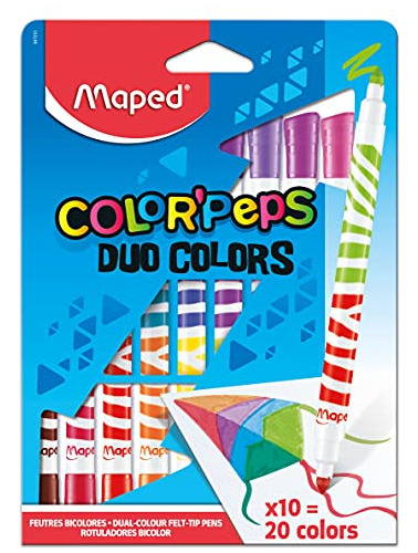 Maped Color'peps Duo Tip Ultrawashable Marcadores, Colores S