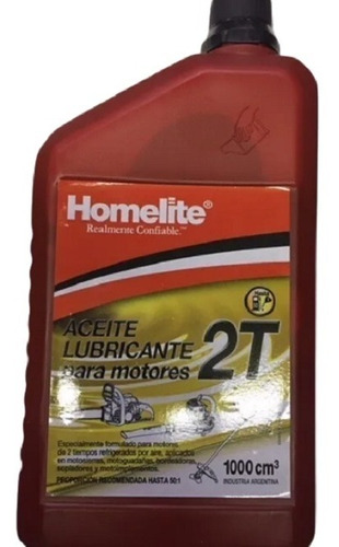 Aceite 2t Mezcla Motosierras Desmalezadoras Cmc  Homelite X 1 Litro