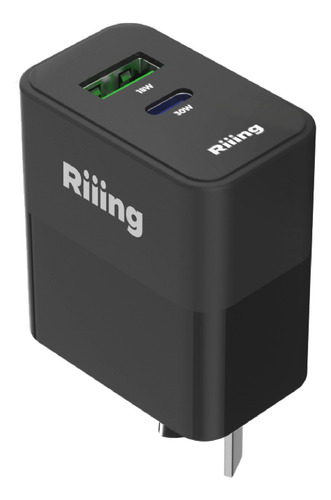 Cargador De Pared Riiing Terra Power 30w Negro