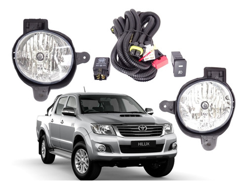 Neblineros Toyota Hilux 2012-2015 Kit Completo