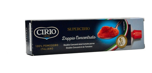 Imagen 3 de 6 de Pure De Tomate Doble Concentrado Cirio 140 Gr