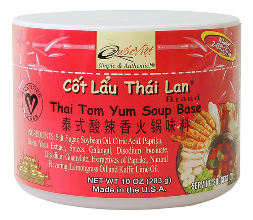 Base De Sopa Con Sabor Thai Tom Yum 10oz Cot Lau Thai Lan