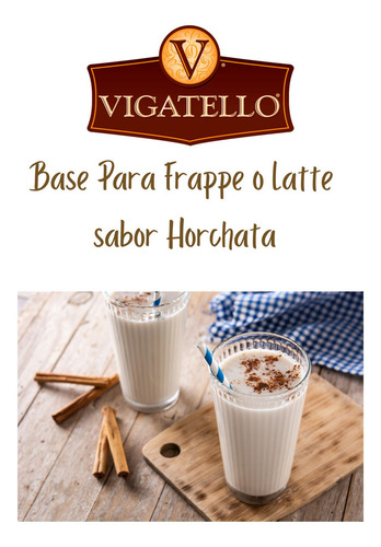 Frappe Base En Polvo Vigatello Sabor Horchata Bolsa 1 Kg