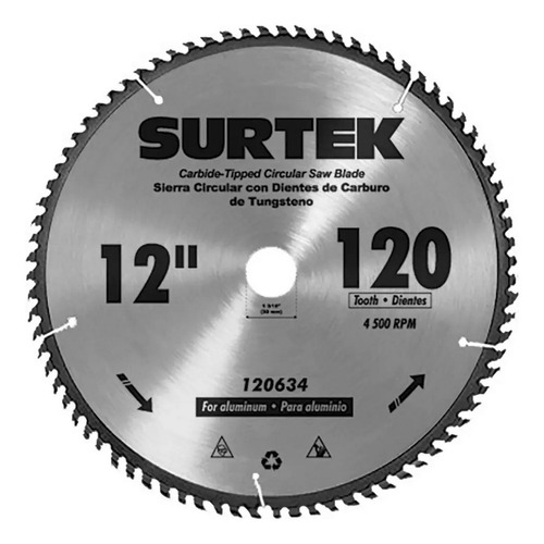 Sierra Circular 10x30mm 60 Dientes Tungsteno Madera