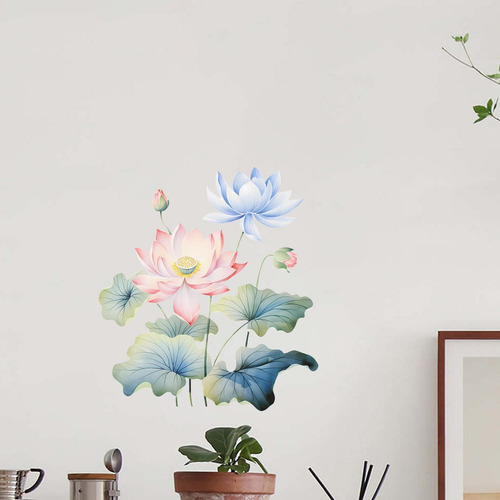 2 Elegante Arte De Pared De Loto Para Dormitorio Y Estilo C