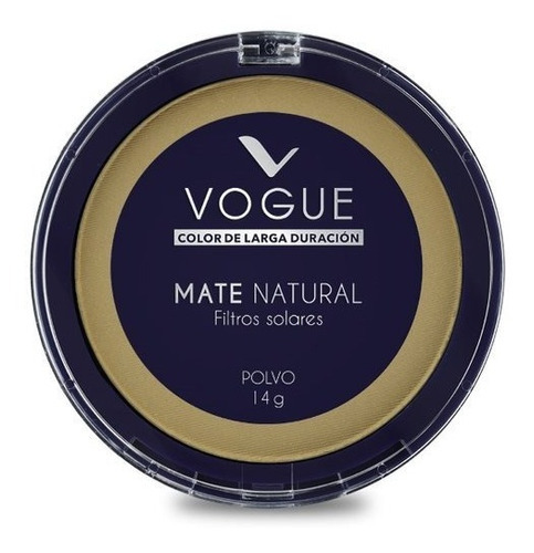 Base de maquillaje en polvo Vogue Polvo Compacto Polvo Mate Natural tono natural