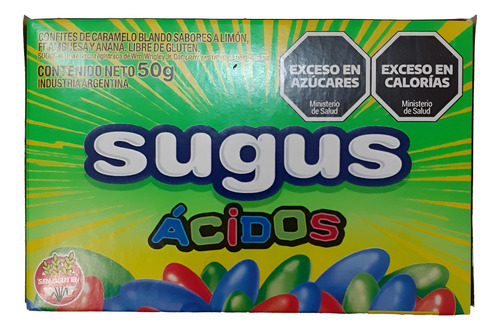 Sugus Confitados Acidos Caja 50g Sin Tacc