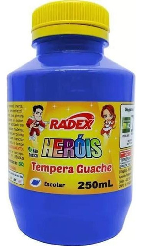 Tinta Guache 250ml Azul Radex