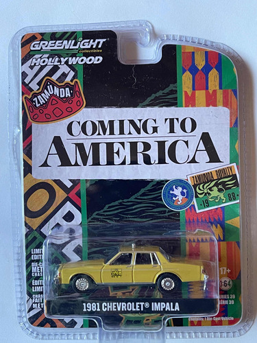 Greenlight 1/64 Hollywood Coming To America 81 Chevy Impala