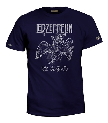 Camiseta Led Zeppelin Rock Metal Grupo Poster Eco