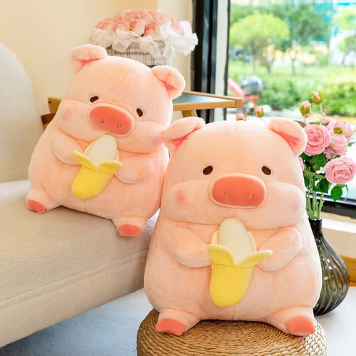 Mz Almohada Peluche N Con Forma De Muñeca Banana, 30 Cm