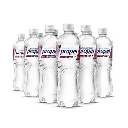 Propel Negro Agua Con Sabor A Cereza Agua Con Electrolitos,