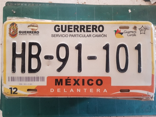 Placa Mexicana Del Estado De Guerrero 2004