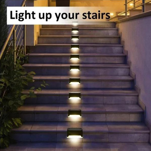 . Pack De 24 Luces Solares For Escaleras, Escalones Y Bolas