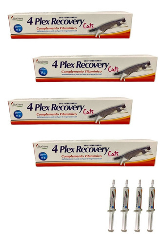 4-4 Plex Recovery Gato Gel 15g Multivitaminic Tipo Nutriplus