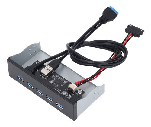 Panel Frontal De Unidad Óptica De 5,25 Pulgadas, Hub Usb 5xu