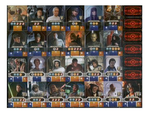Star Wars Rebellion Império E Rebeldes 33 Miniatura Resin 3d