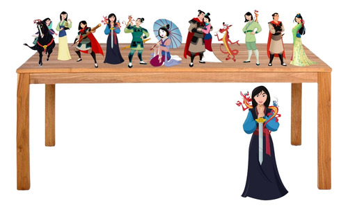 Kit Festa Displays De Mesa E Chão Mulan #sb