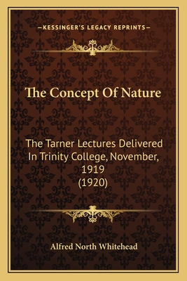 Libro The Concept Of Nature: The Tarner Lectures Delivere...