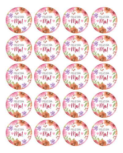 Stickers Día De La Madre X100u