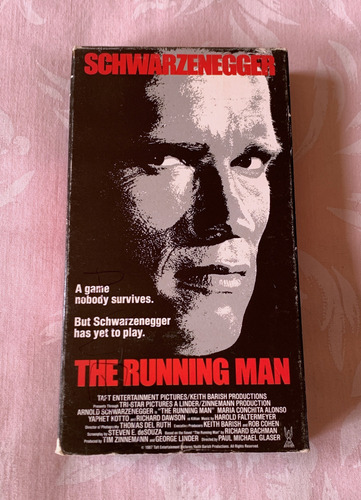 Schwarzenegger The Running Man En Ingles Vhs 1987 Vestron