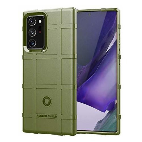 Funda Para Galaxy Note 20 Ultra  Cuadricula Verde Militar 