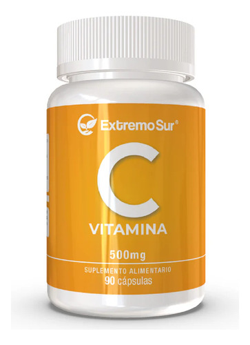 Vitamina C 90 Cap De 500mg 100% Natural Extremo Sur