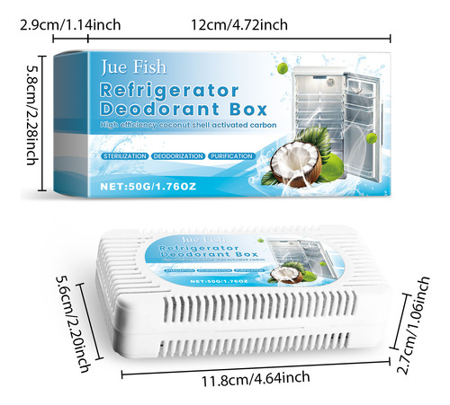 Caja Desodorante P Refrigerator Desodorizante Absorbente Des