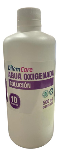 Agua Oxigenada 10 Vol Difem Care 500ml 