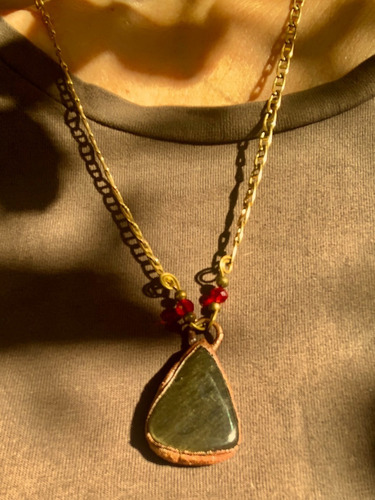 Collar Obsidiana Dorada, Piedra Preciosa Natural , Cod1