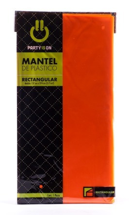 Mantel Rectangular Naranja 1 Pz (1mtr-013)