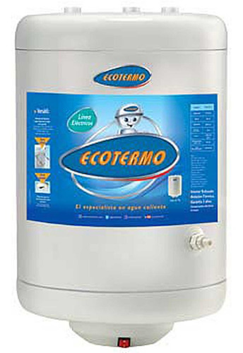 Termotanque Electrico Ecotermo 53lts Conexion Superior 1400w Color Blanco