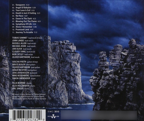 Tobias Sammets Avantasia Angel Of Babylon Cd Versión Del Álbum Estándar