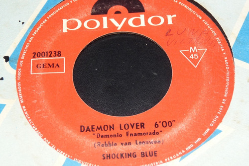 Jch- Shocking Blue Deamon Lover 45 Rpm