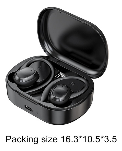 Auriculares Auriculares Ganchos Para Las Orejas Negro