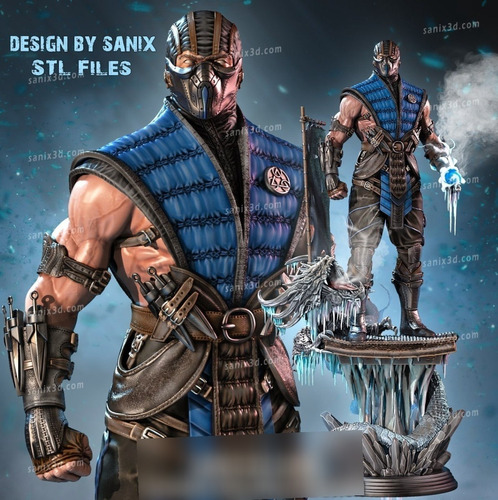 Archivo Stl Impresión 3d - Mortal Kombat - Sub Zero - Sanix