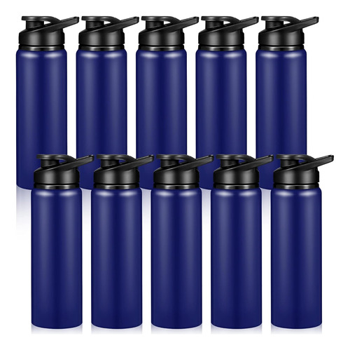 10 Piezas Botella De Agua De Aluminio 24 Oz Botellas Re...