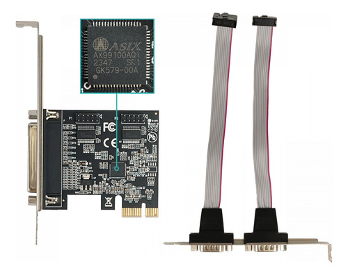 Pcie-x1 2-serial-rs232-db9-m 1-paralelo-db25-h Tarjeta