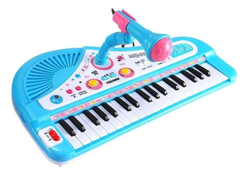 1 Teclado De Piano Electrónico De Juguete De 37 Teclas Con